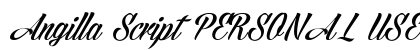 Angilla Script PERSONAL USE Regular