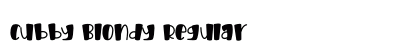 Cubby Blondy Regular Font Preview