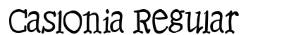 Caslonia Regular Font Preview