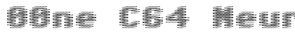 00ne C64 NeurOOpart 2 Regular Font Preview