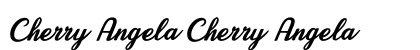 Cherry Angela Cherry Angela Font Preview