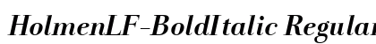 HolmenLF-BoldItalic Regular
