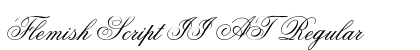 Flemish Script II AT Regular font free download