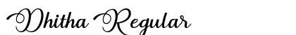 Dhitha Regular font free download