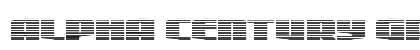 Alpha Century Gradient Regular Font Preview