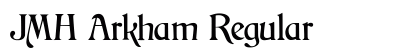 JMH Arkham Regular Font Preview