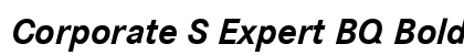 Corporate S Expert BQ Bold Italic preview