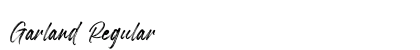 Garland Regular Font Preview