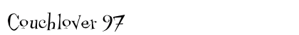 Couchlover 97 Font Preview