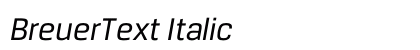 BreuerText Italic preview