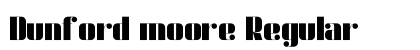 Dunford moore Regular Font Preview