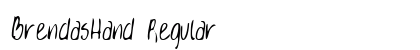 BrendasHand Regular Font BrendasHand Regular Font Preview