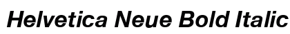 Helvetica Neue Bold Italic font free download