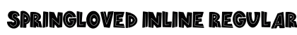 springloved inline Regular Font Preview