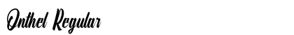Onthel Regular Font Preview