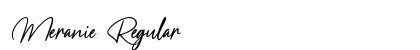 Meranie Regular Font Preview