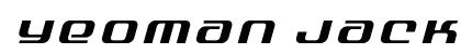 Yeoman Jack Title Italic Regular Font Preview Yeoman Jack Title Italic Regular Font Preview