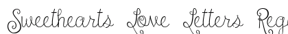 Sweethearts Love Letters Regular Font Preview