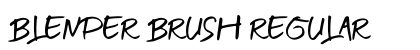 BLENDER BRUSH Regular Font Preview