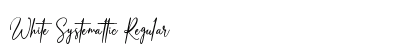 White Systemattic Regular Font White Systemattic Regular Font Preview