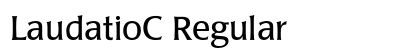 LaudatioC Regular Font Preview