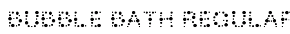Bubble Bath Regular Font Preview