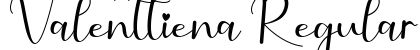 Valenttiena Regular Font Preview