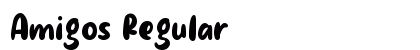 Amigos Regular Font Preview