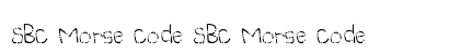 SBC Morse Code SBC Morse Code Font Preview
