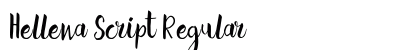 Hellena Script Regular Font Preview