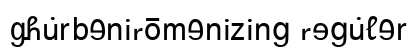 GurbaniRomanizing Regular Font Preview