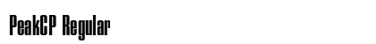 PeakCP Regular Font Preview