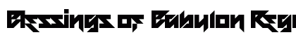 Blessings of Babylon Regular Font Blessings of Babylon Regular Font Preview