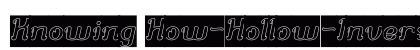 Knowing How-Hollow-Inverse Regular