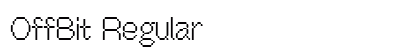 OffBit Regular preview OffBit Regular preview