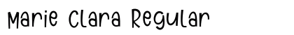 Marie Clara Regular Font Preview
