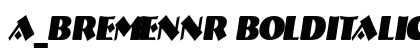 a_BremenNr BoldItalic preview