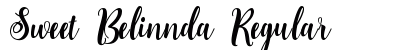 Sweet Belinnda Regular Font Preview