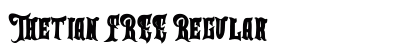 Thetian FREE Regular Font Preview