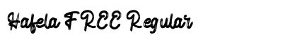 Hafela FREE Regular Font Preview