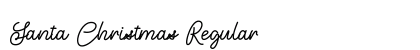 Santa Christmas Regular Font Preview