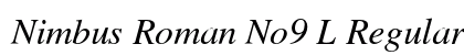 Nimbus Roman No9 L Regular Italic preview