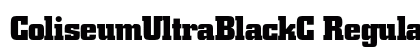 ColiseumUltraBlackC Regular Font Preview