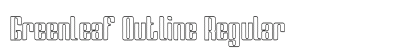 Greenleaf Outline Regular Font Preview