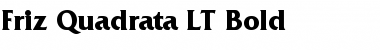 FrizQuadrata LT Bold Font