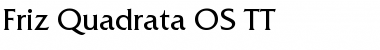 Friz Quadrata OS TT Regular Font