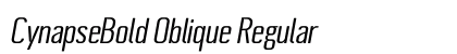 CynapseBold Oblique Regular Font Preview