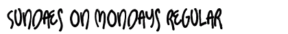Sundaes on Mondays Regular Font Preview