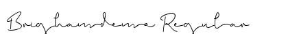 Brighamdemo Regular Font Preview