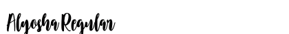 Alyosha Regular Font Preview